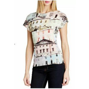Ted Baker Keepa Regency Houses Print Tee Size 2